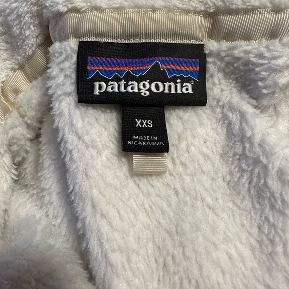 Patagonia Women Polartec Pullover Fleece White Size XXS Woman 1/4 White Ivory - Picture 9 of 9